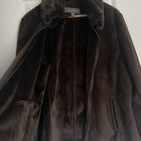 Liz Claiborne Faux Suede Jacket - Picture 5 of 6